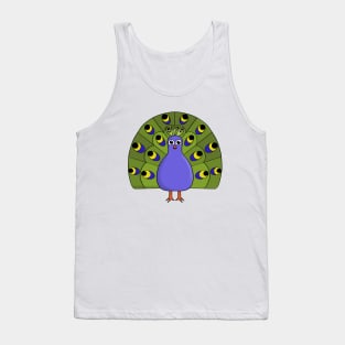 Colorful peacock Tank Top